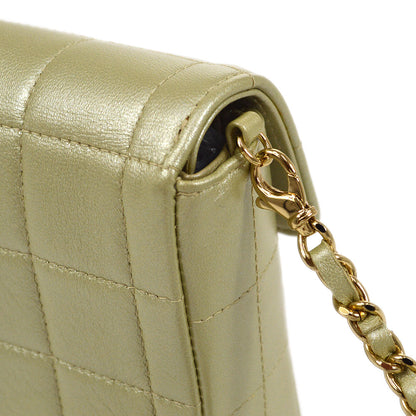 CHANEL 2001-2003 Choco Bar East West Gold Lambskin
