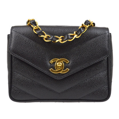 CHANEL 1994-1996 Chevron Letter Flap Bag