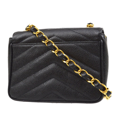 CHANEL 1994-1996 Chevron Letter Flap Bag