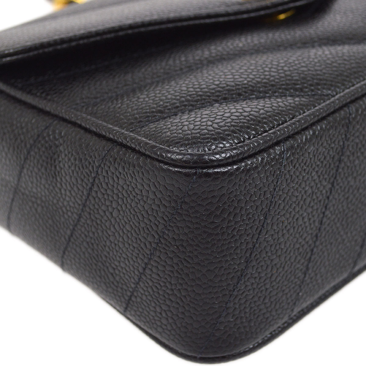 CHANEL 1994-1996 Chevron Letter Flap Bag
