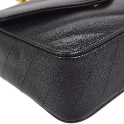 CHANEL 1994-1996 Chevron Letter Flap Bag