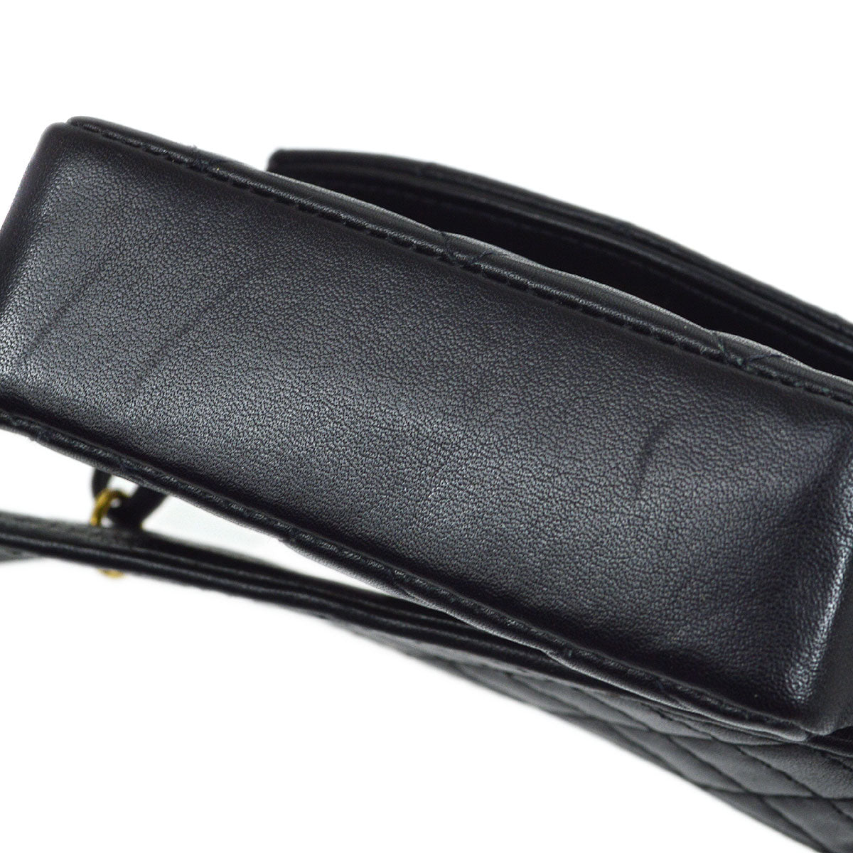 CHANEL 1994 Belt Bum Bag Black Lambskin #75