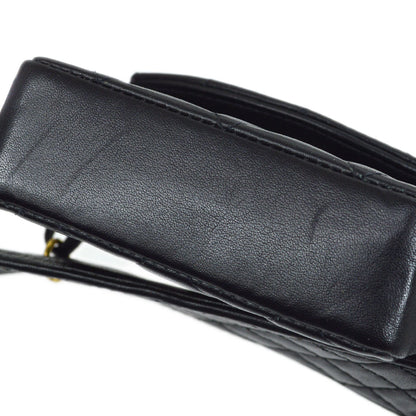 CHANEL 1994 Belt Bum Bag Black Lambskin #75