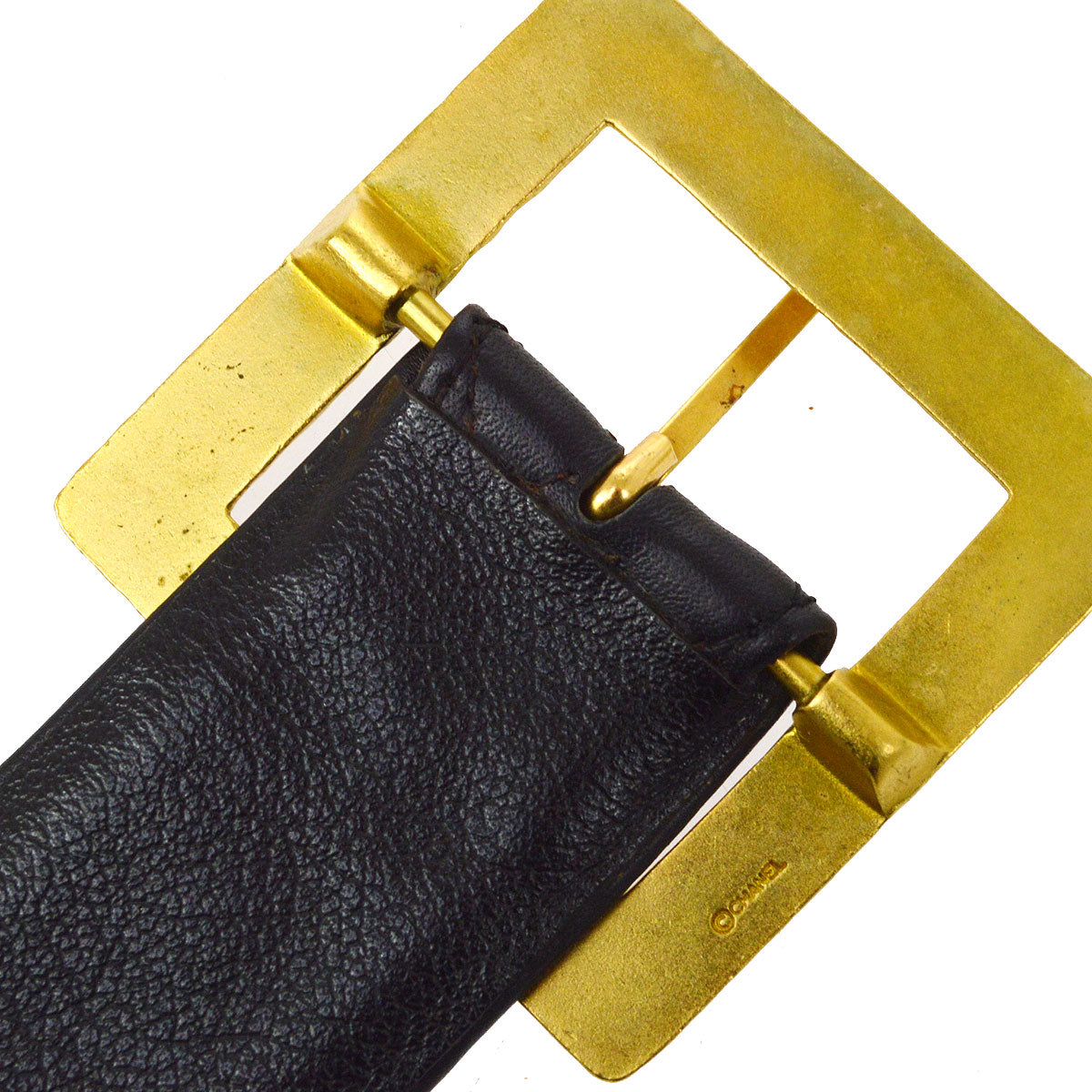 CHANEL 1994 Belt Bum Bag Black Lambskin #75