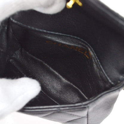 CHANEL 1994 Belt Bum Bag Black Lambskin #75