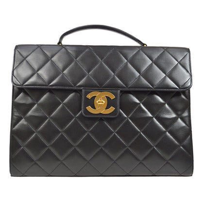 CHANEL 1996-1997 Black Lambskin Briefcase