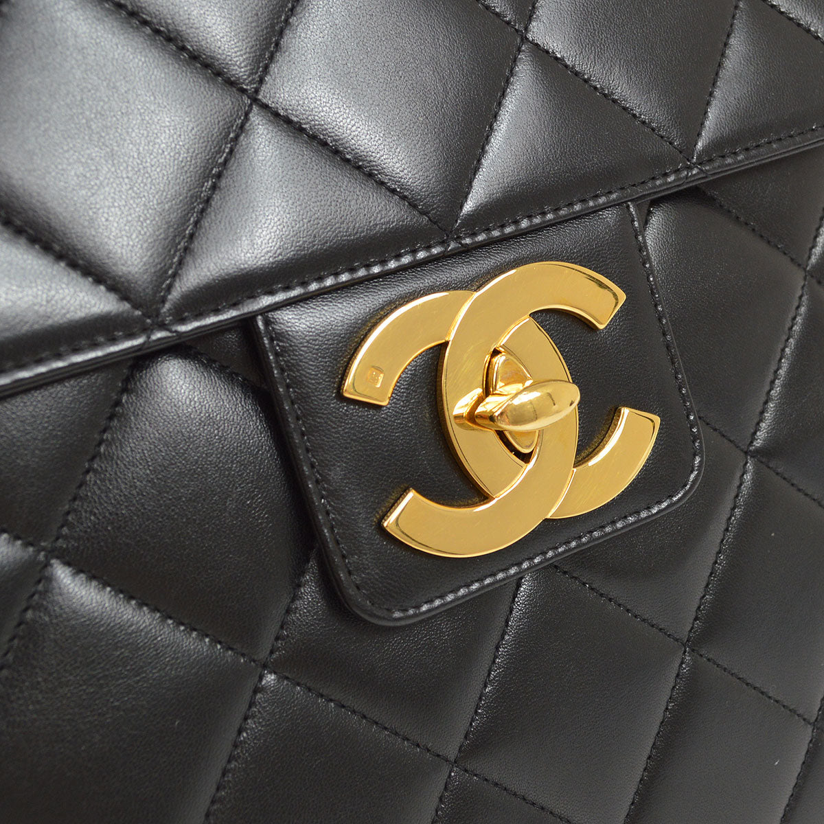 CHANEL 1996-1997 Black Lambskin Briefcase