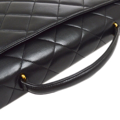 CHANEL 1996-1997 Black Lambskin Briefcase