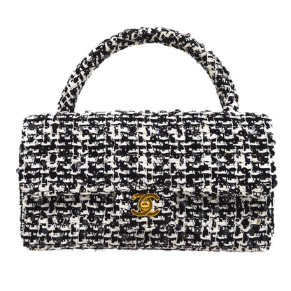 CHANEL 1994 Tweed Top Handle Bag