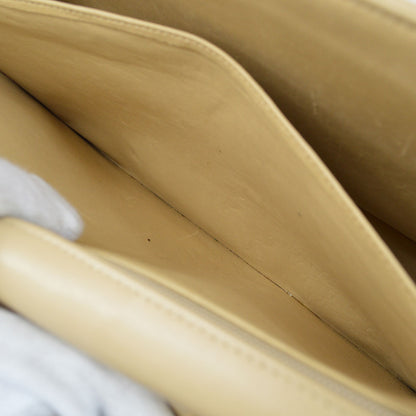 CHANEL 1994-1996 Beige Lambskin Classic Flap Jumbo