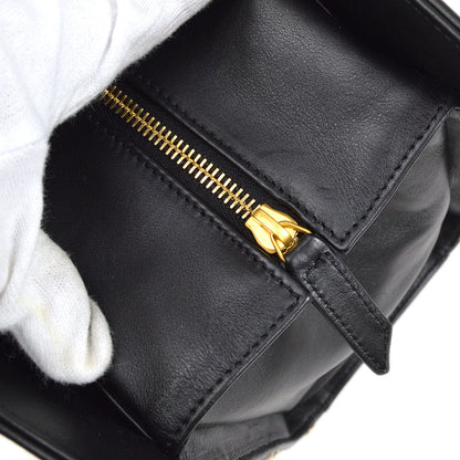 CHANEL 2004 Black Calfskin Wild Stitch Handbag