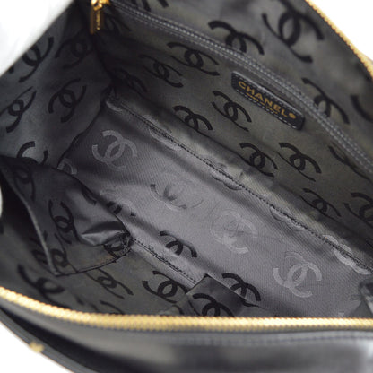 CHANEL 2004 Black Calfskin Wild Stitch Handbag