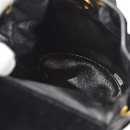 CHANEL * 1994-1996 Black Velvet Duma Backpack Small