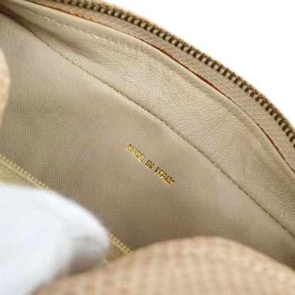 CHANEL * 1986-1988 Beige Lizard Diamond Camera Bag Mini