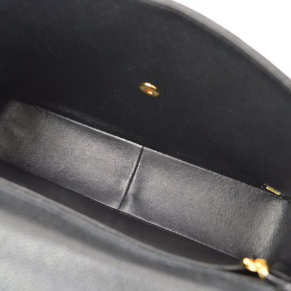 CHANEL 2000-2001 Classic Flap Jumbo Black Caviar