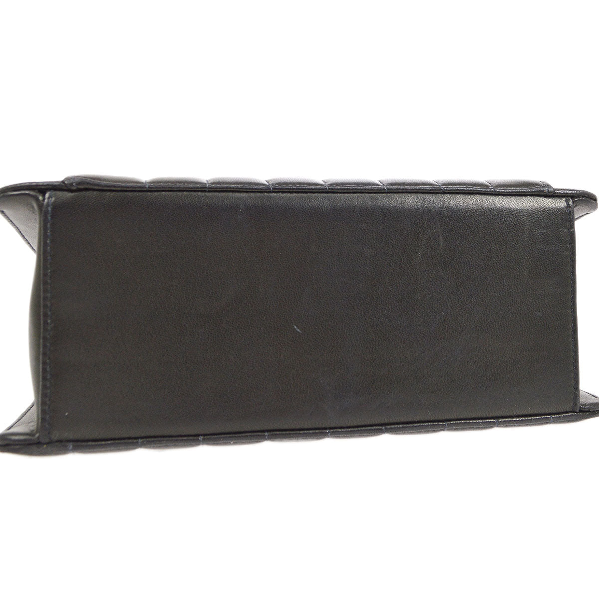 CHANEL 1991-1994 Black Lambskin Vertical Flap Bag Small