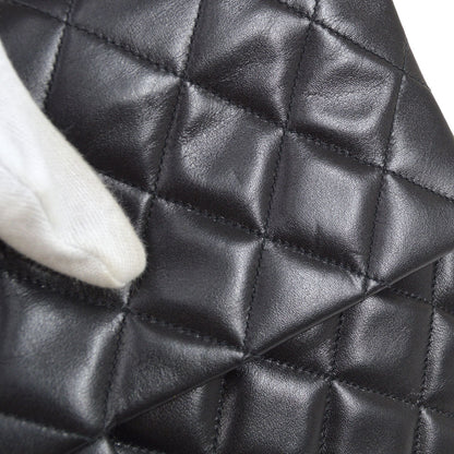 CHANEL 1995 Black Lambskin Classic Flap Maxi