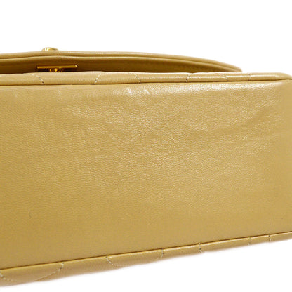 CHANEL 1989-1991 Beige Lambskin Diana Flap Small