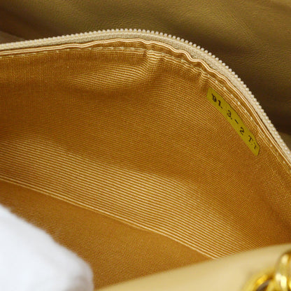CHANEL 1989-1991 Beige Lambskin Diana Flap Small