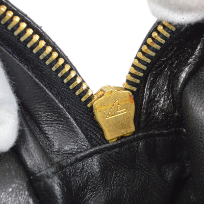 CHANEL 1994-1996 Vertical Letter Flap Jumbo Black Caviar