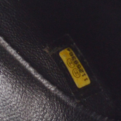 CHANEL 2007 Black Lambskin Perforated Classic Flap Micro