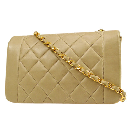 CHANEL 1994-1996 Beige Lambskin Diana Flap Small