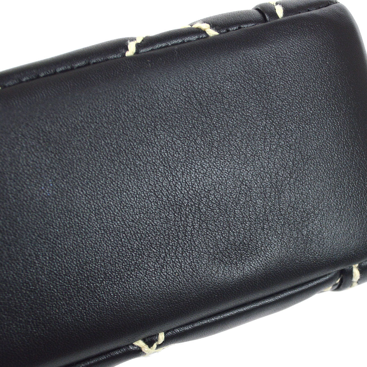 CHANEL 2004-2005 Black Calfskin Wild Stitch Handbag