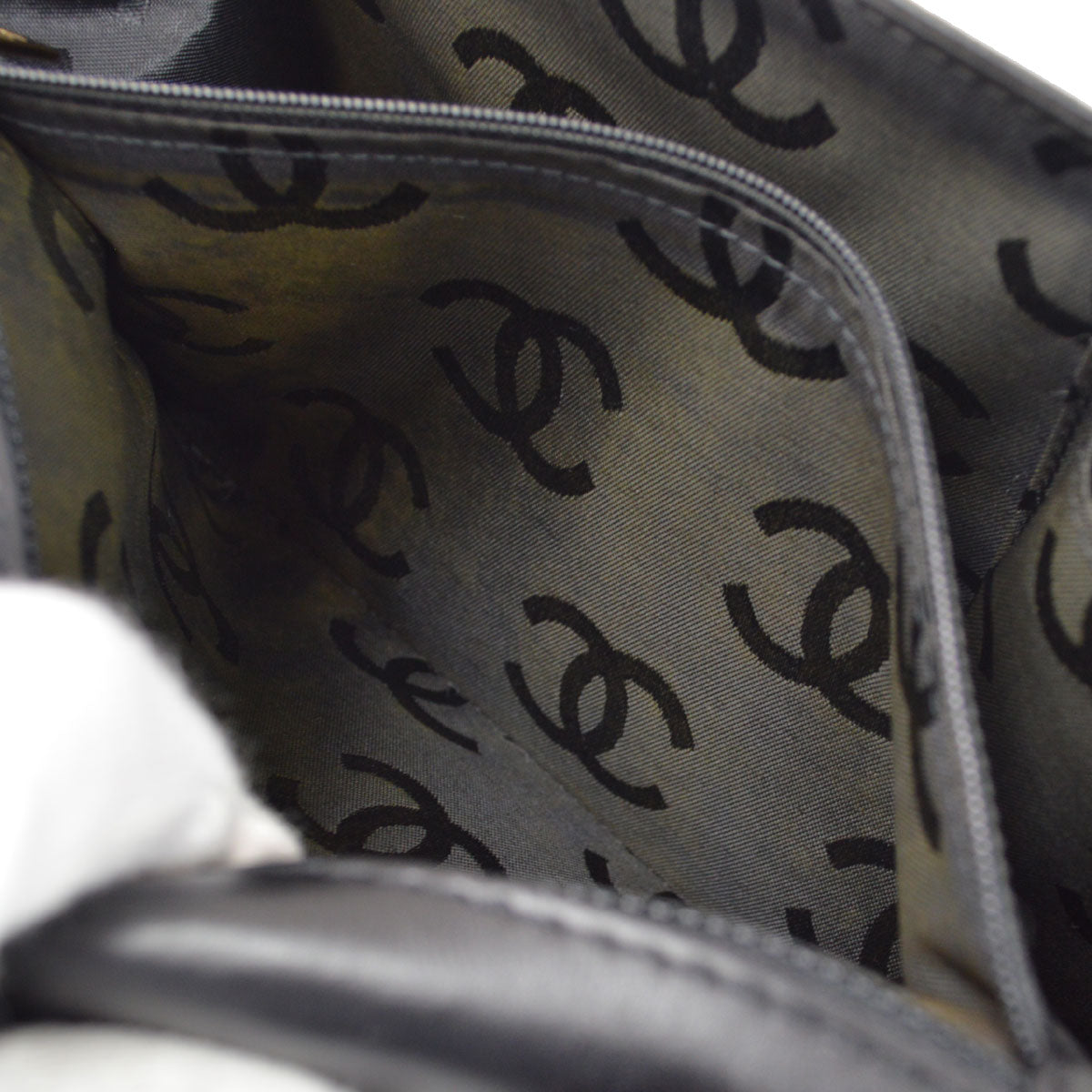 CHANEL 2004-2005 Black Calfskin Wild Stitch Handbag