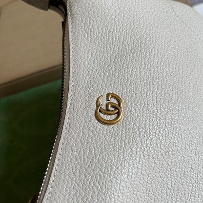 Gucci APHRODITE MINI 21 SHOULDER BAG IN WHITE CALFSKIN