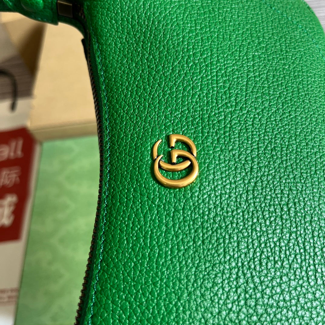 Gucci APHRODITE MINI 21 SHOULDER BAG IN EMERALD GREEN CALFSKIN