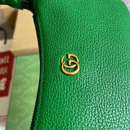 Gucci APHRODITE MINI 21 SHOULDER BAG IN EMERALD GREEN CALFSKIN