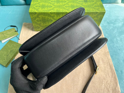Gucci BLONDIE 23 TOP-HANDLE BAG BLACK CALFSKIN