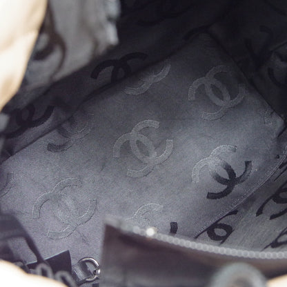 CHANEL Cambon Ligne Hand Tote Bag Beige Calfskin