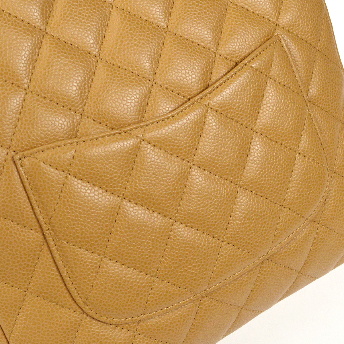 CHANEL Petite Shopping Tote PST Chain Hand Tote Bag Beige Caviar