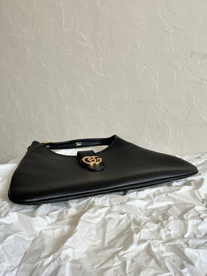 Gucci APHRODITE LARGE 47 SHOULDER BAG IN BLACK CALFSKIN