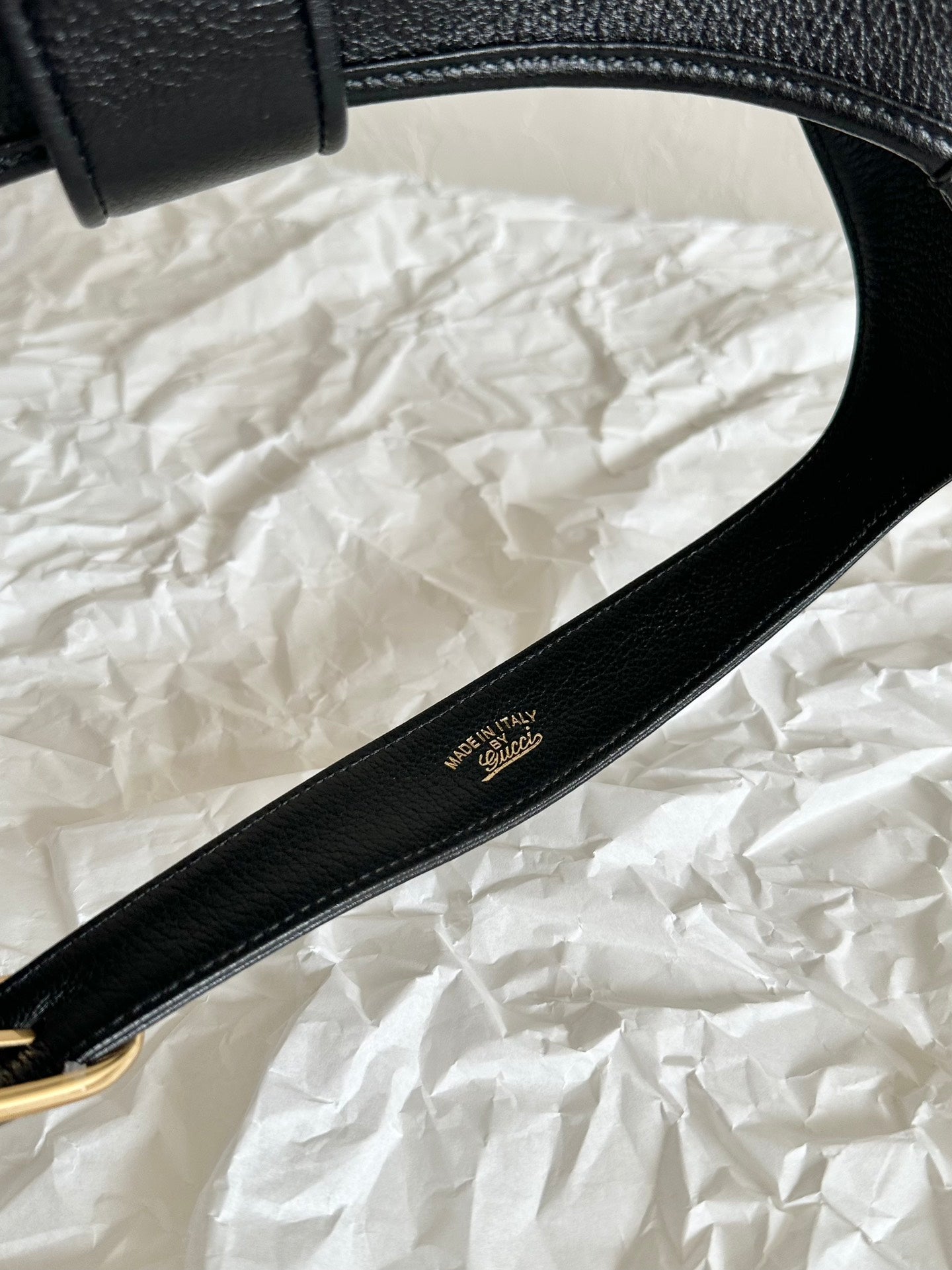 Gucci APHRODITE LARGE 47 SHOULDER BAG IN BLACK CALFSKIN