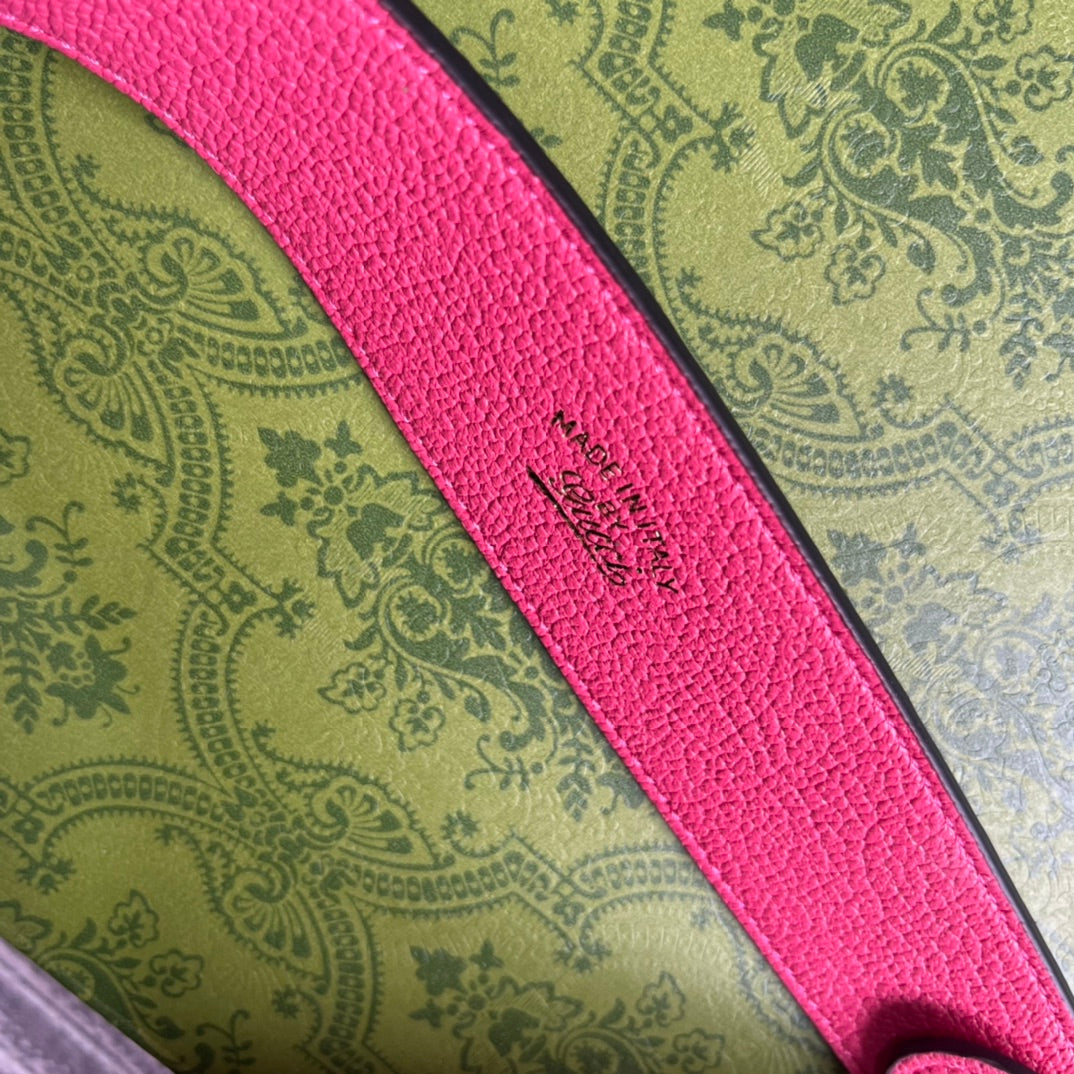Gucci APHRODITE MINI 21 SHOULDER BAG IN BRIGHT PINK CALFSKIN