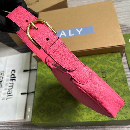 Gucci APHRODITE MINI 21 SHOULDER BAG IN BRIGHT PINK CALFSKIN