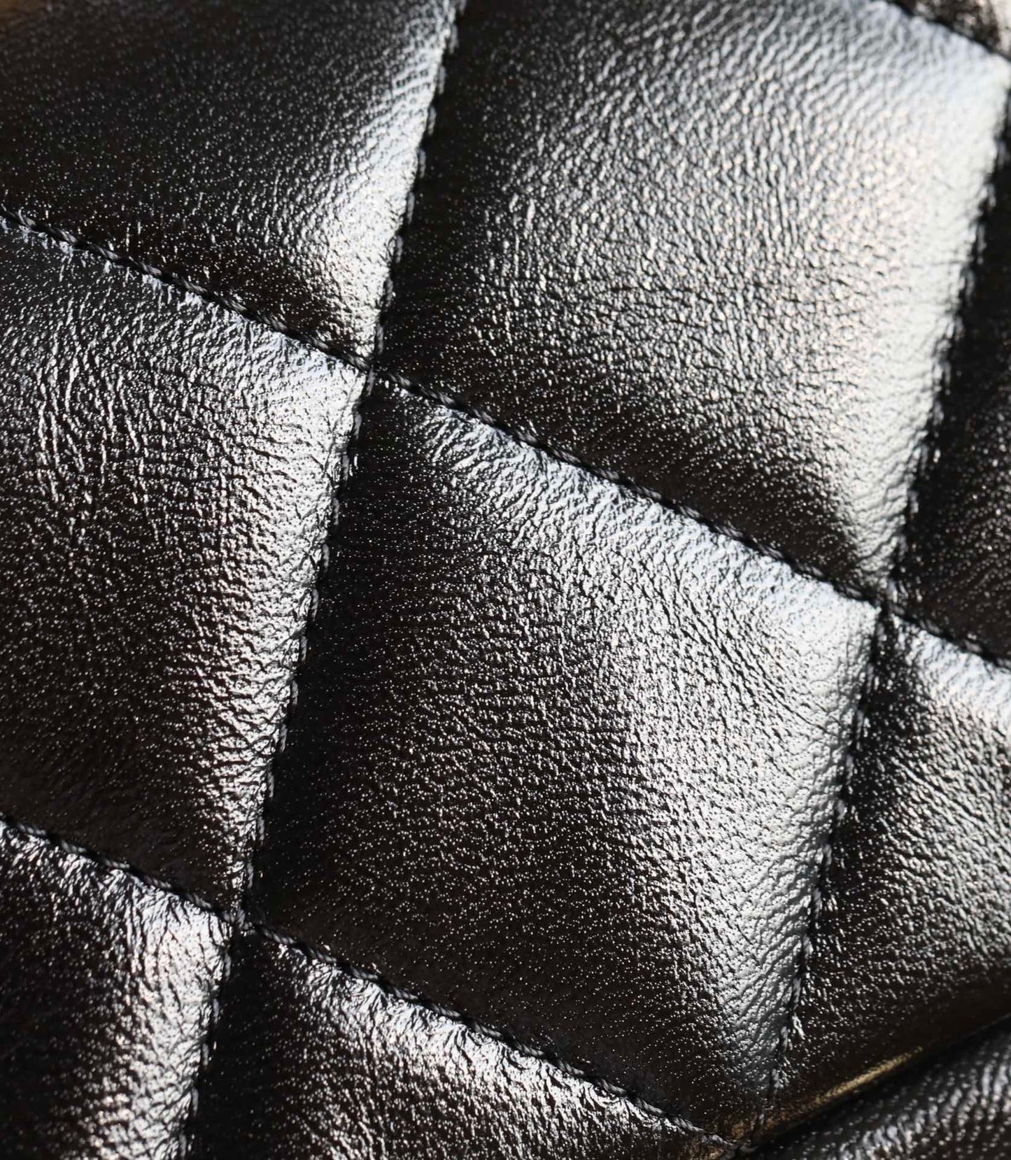 CHANEL 24B Mini Flap Bag With Top Handle 19cm Black Lambskin