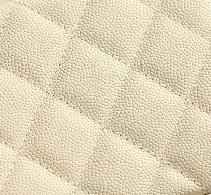 CHANEL 25C Vanity 17cm Cream Grained Calfskin