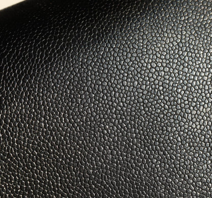 CHANEL 24K Flap Bag 18cm Black Grained Calfskin Gold Hardware
