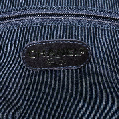 CHANEL Matelasse Caviar Skin Chain Tote Bag Shoulder Bag Black