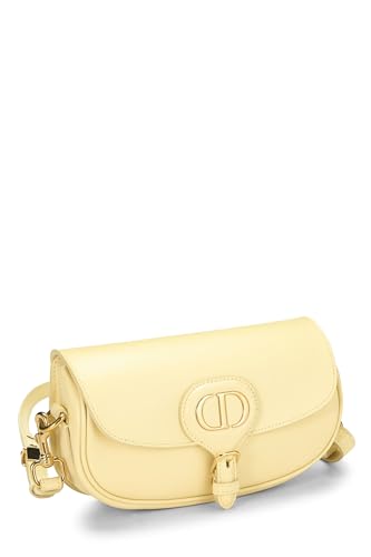 Dior, Yellow Calfskin Bobby Flap East West, Yellow