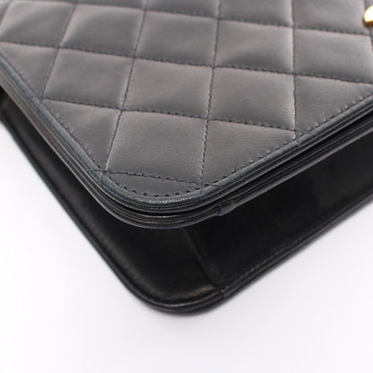 Chanel Matelasse Lambskin Shoulder Bag Black