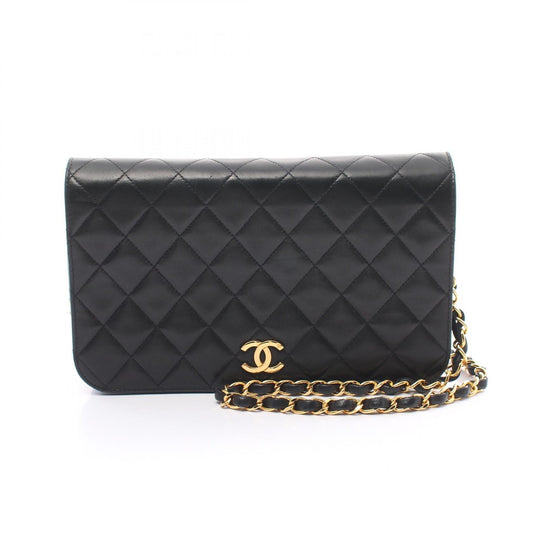 Chanel Matelasse Lambskin Shoulder Bag Black