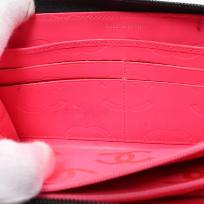 Chanel Cambon Line Round Zipper Long Wallet Leather Long Wallet A50078 in New Condition