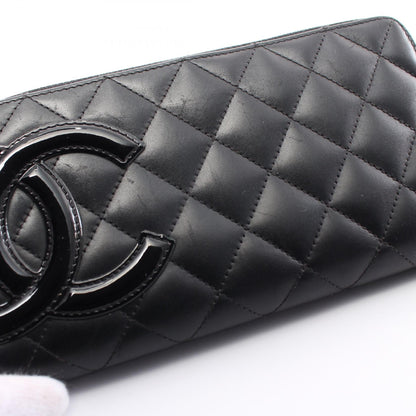 Chanel Cambon Line Round Zipper Long Wallet Leather Long Wallet A50078 in New Condition