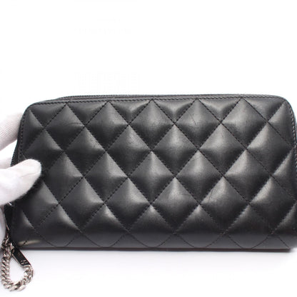 Chanel Cambon Line Round Zipper Long Wallet Leather Long Wallet A50078 in New Condition