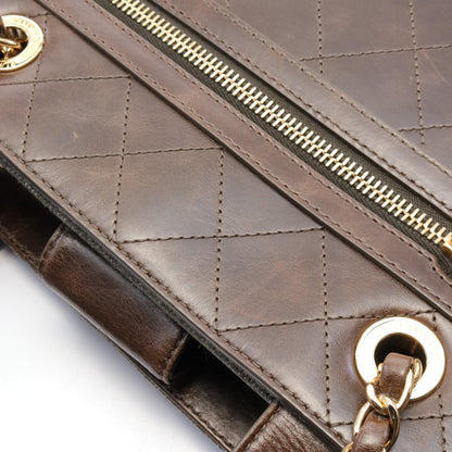 Chanel Matelasse Canvas Leather Shoulder Bag