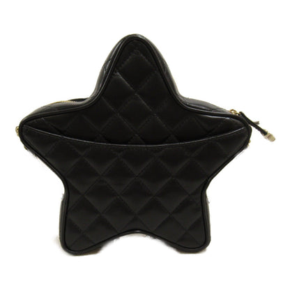 Chanel Star Chain Shoulder Bag Lambskin Black